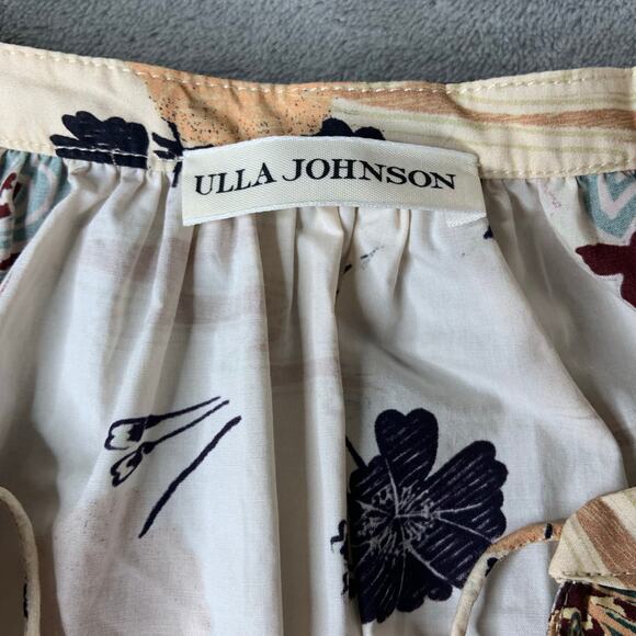 Ulla Johnson - Mari Top in Daisy 100% Cotton Size 8 Medium - Picture 3 of 7